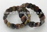 CGB3235 7.5 inches 12*20mm oval mixed tiger eye bracelets