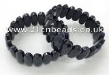 CGB3324 7.5 inches 10*20mm faceted oval blue goldstone bracelets