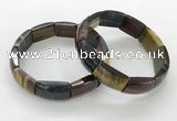 CGB3412 7.5 inches 15*21mm mixed yellow tiger eye gemstone bracelets