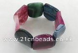 CGB3507 7.5 inches 30*40mm oval agate bracelets wholesale