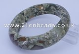 CGB476 Inner diameter 58mm fashion rhyolite gemstone bangle