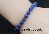 CGB5066 6mm, 8mm round lapis lazuli beads stretchy bracelets