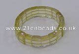 CGB671 7.5 inches 11*16mm lemon quartz bracelet wholesale