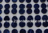 CGC124 16mm flat round druzy quartz cabochons wholesale