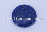 CGC50 6*28mm flat round natural lapis lazuli gemstone cabochons