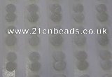 CGC83 8mm flat round druzy quartz cabochons wholesale