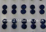 CGC91 10mm flat round druzy quartz cabochons wholesale