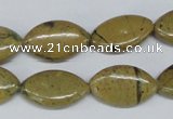 CGJ08 15.5 inches 12*20mm marquise green line jasper beads wholesale
