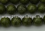 CGJ453 15.5 inches 10mm round green jasper beads wholesale