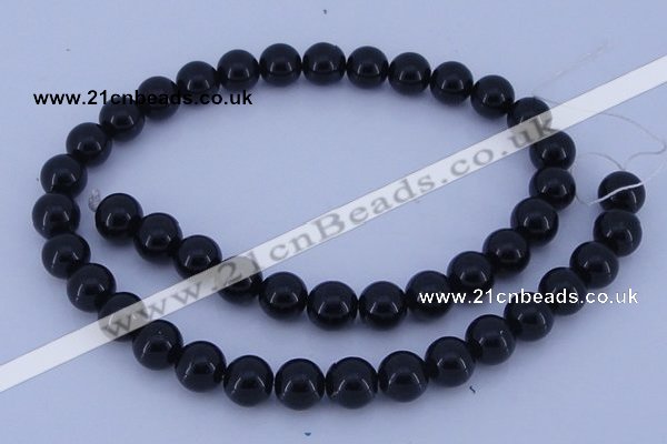 CGL285 5PCS 16 inches 10mm round dyed glass pearl beads wholesale