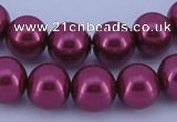 CGL320 5PCS 16 inches 20mm round dyed plastic pearl beads wholesale