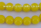 CGL863 5PCS 16 inches 10mm round heated glass pearl beads wholesale