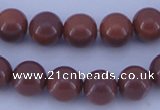 CGL886 10PCS 16 inches 8mm round heated glass pearl beads wholesale