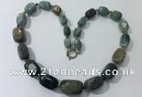 CGN126 22 inches 10*14mm - 20*30mm nuggets Indian agate necklaces