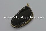 CGP3036 35*65mm - 45*60mm freeform agate gemstone pendants