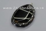CGP3070 50*65mm - 55*70mm freeform agate gemstone pendants