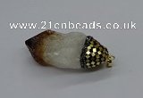 CGP3206 25*45mm - 28*50mm nuggets citrine gemstone pendants