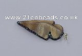 CGP3288 25*55mm - 28*55mm arrowhead agate pendants wholesale