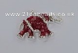 CGP3348 35*60mm elephant druzy agate pendants wholesale