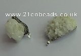 CGP562 25*30mm - 35*50mm freeform druzy agate pendants wholesale