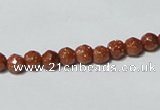 CGS57 15.5 inches 6mm faceted round goldstone beads wholesale