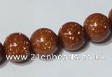 CGS86 15.5 inches 10mm round goldstone beads wholesale