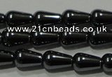 CHE146 15.5 inches 5*8mm teardrop hematite beads wholesale