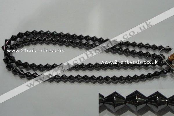 CHE212 15.5 inches 8*8mm bicone hematite beads wholesale