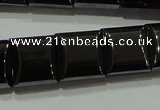 CHE286 15.5 inches 10*10mm square double drilled hematite beads wholesale