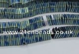 CHE636 15.5 inches 1*4*4mm square matte plated hematite beads