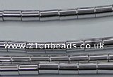 CHE748 15.5 inches 3*5mm tube plated hematite beads wholesale