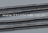 CHE760 15.5 inches 2*4mm tube plated hematite beads wholesale