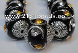CIB238 15mm round fashion Indonesia jewelry beads wholesale