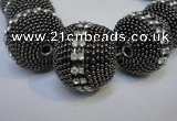 CIB426 25mm round fashion Indonesia jewelry beads wholesale