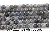 CIL119 15.5 inches 8mm faceted round iolite gemstone beads
