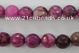 CJJ24 15.5 inches 10mm faceted round dyed lucky jade beads