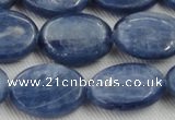 CKC535 15.5 inches 12*16mm oval natural Brazilian kyanite beads