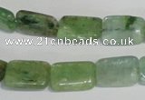 CKC65 15.5 inches 8*12mm rectangle natural green kyanite beads