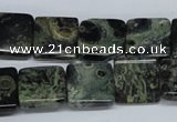 CKJ04 15.5 inches 15*15mm square kambaba jasper beads wholesale