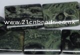 CKJ11 15.5 inches 22*30mm flat tube kambaba jasper beads wholesale