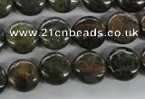 CKJ150 15.5 inches 12mm flat round New kambaba jasper beads