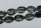CKJ16 15.5 inches 8*12mm flat teardrop kambaba jasper beads wholesale