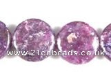 CKU04 15 inches 16mm coin purple kunzite beads wholesale