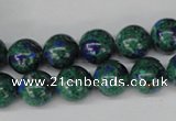 CLA481 15.5 inches 10mm round synthetic lapis lazuli beads
