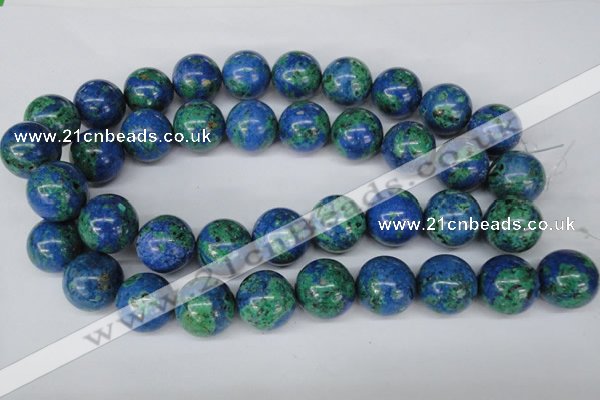 CLA486 15.5 inches 20mm round synthetic lapis lazuli beads