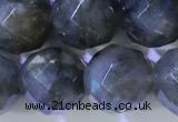 CLB1096 15.5 inches 8mm faceted round labradorite gemstone beads