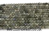 CLB1248 15 inches 4mm faceted round labradorite beads wholesale
