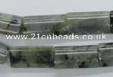 CLB125 15.5 inches 12*20mm flat column labradorite gemstone beads
