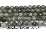 CLB1252 15 inches 12mm faceted round labradorite beads wholesale