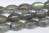 CLB151 15.5 inches 10*16mm rice labradorite gemstone beads